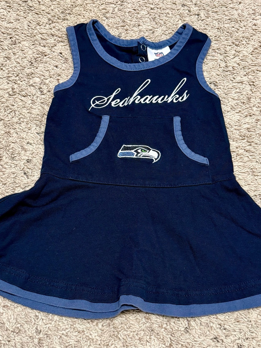 Seattle Seahawks NFL Girls Dress Size 2T Navy Blue